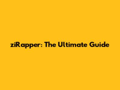 ziRapper: The Ultimate Guide